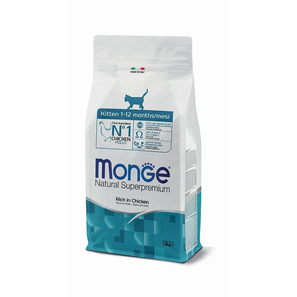 Monge Natural Superpremium Kitten Ricco in Pollo 1,5 Kg | Zoopluto