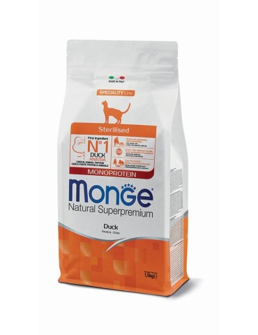 Monge Natural Superpremium Sterilised Monoprotein – Anatra 1,5 Kg | Zoopluto
