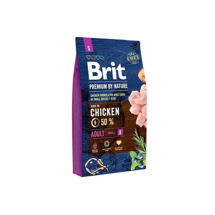 Brit BP Nature Adult Pollo Small 8KG - Crocchette Naturali per Cani Taglia Piccola