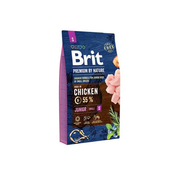Brit BP Nature Junior Pollo Small 8KG - Crocchette Naturali per Cuccioli Taglia Piccola