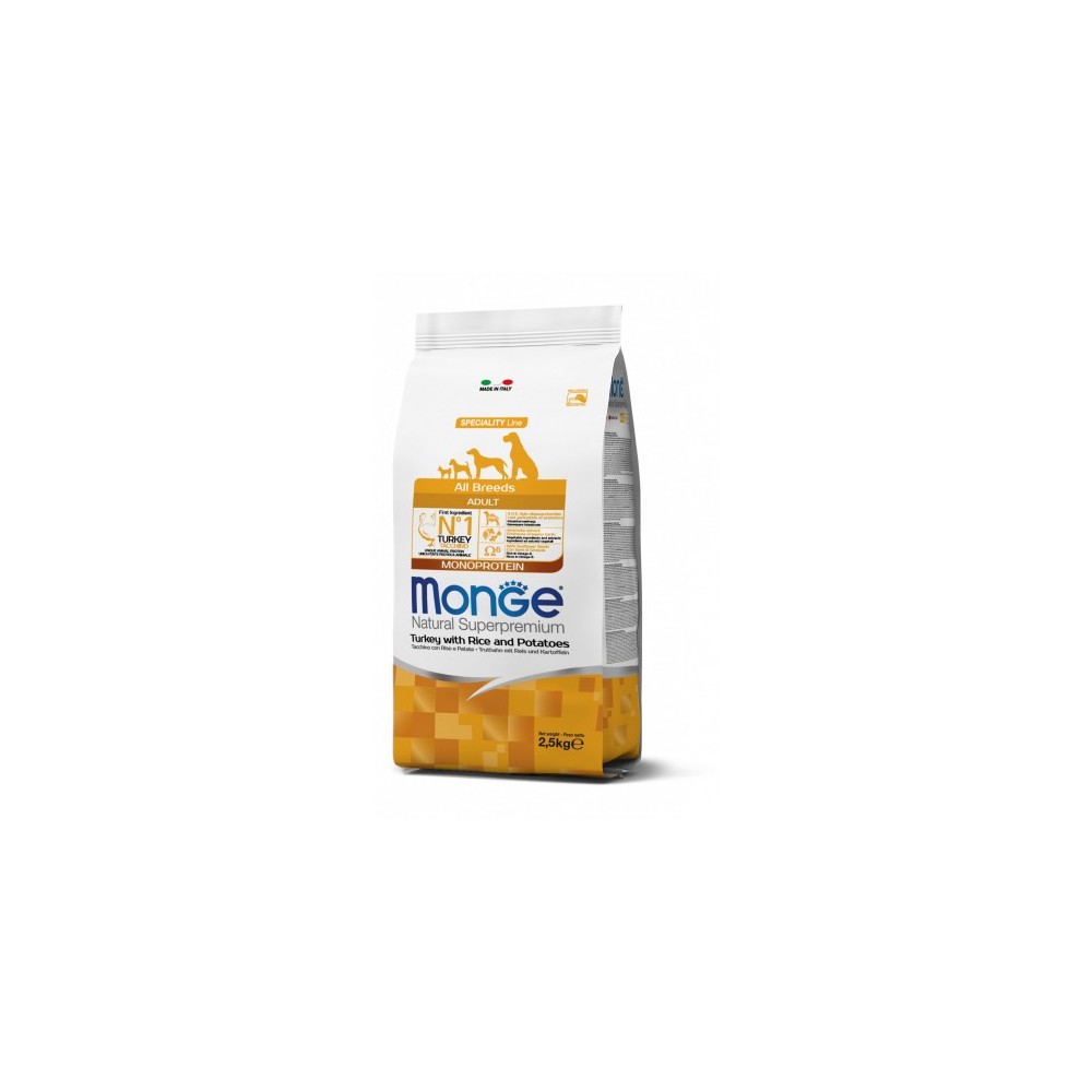 Monge All Breeds Adult Cane Tacchino Riso Patate 12 Kg | Zoopluto