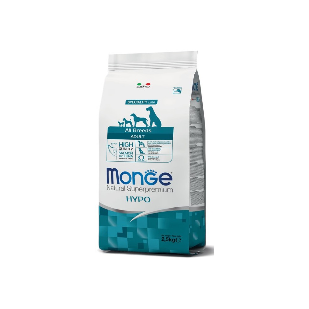 Monge Hypoallergenic Cane Salmone Tonno 2,5 Kg | Zoopluto