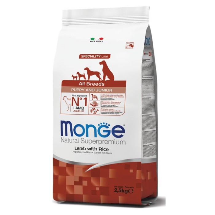 Monge All Breeds Puppy Cane Agnello Riso 2,5 Kg | Zoopluto