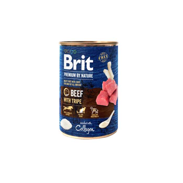 Brit BP Beef-Tripe 800g - Umido Naturale Grain Free con Manzo e Trippa per Cani