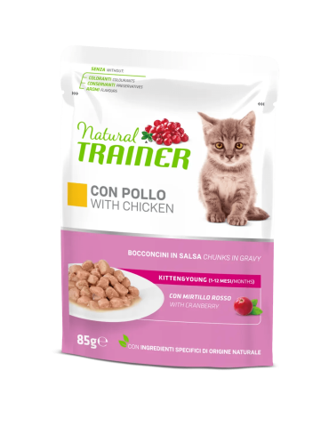 Bustine Gatto Natural Trainer Kitten Pollo 85 g