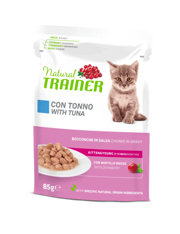 Bustine Gatto Natural Trainer Kitten Tonno 85 g