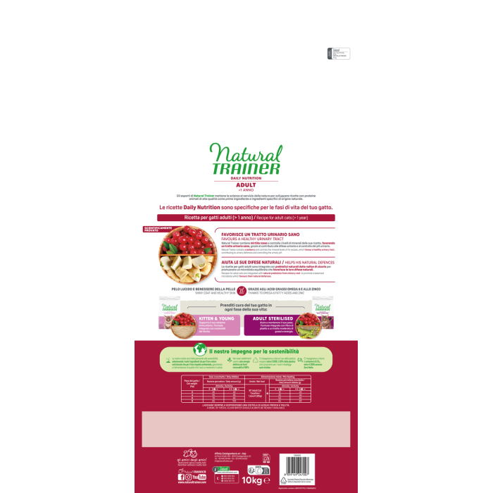 Crocchette Gatto Natural Trainer Adult Pollo 1,5 kg