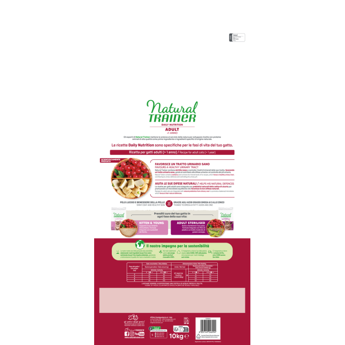 Crocchette Gatto Natural Trainer Adult Tonno 1,5 kg