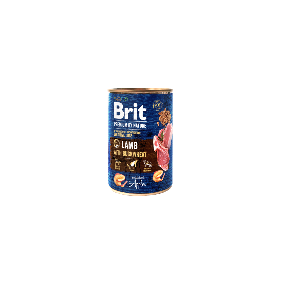 Brit BP Lamb & Buckwheat 800g - Umido Naturale con Agnello e Grano Saraceno per Cani