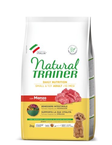 Crocchette Cane Natural Trainer Mini Adult Manzo 2 kg