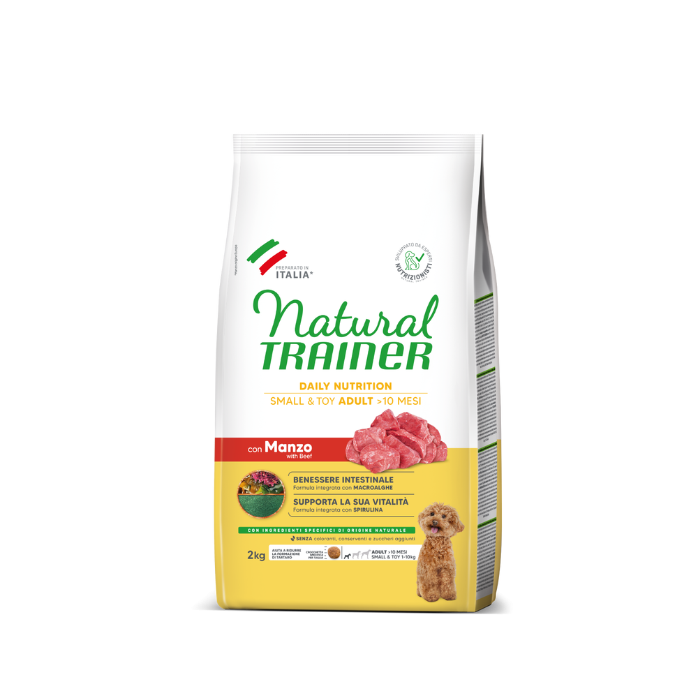 Crocchette Cane Natural Trainer Mini Adult Manzo 2 kg