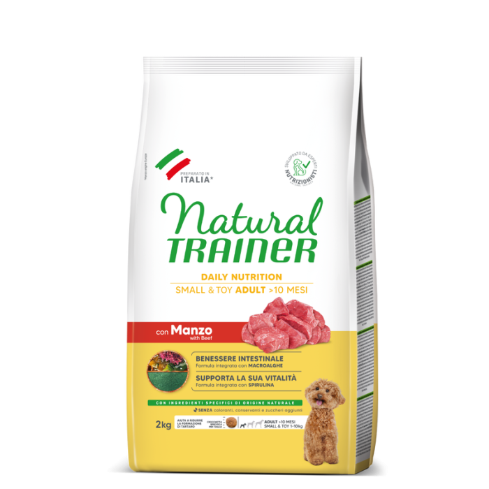 Crocchette Cane Natural Trainer Mini Adult Manzo 2 kg