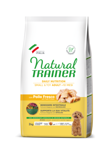 Crocchette Cane Natural Trainer Mini Adult Pollo 2 kg