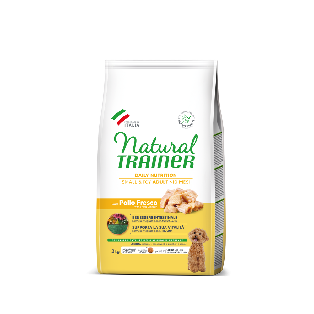 Crocchette Cane Natural Trainer Mini Adult Pollo 2 kg