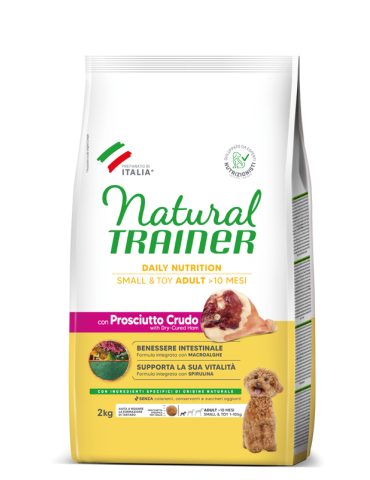 Crocchette Cane Natural Trainer Mini Adult Prosciutto 2 kg