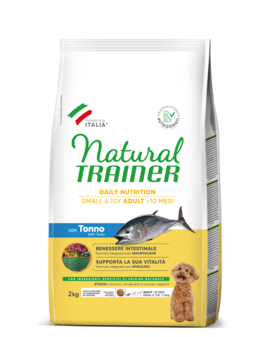 Crocchette Cane Natural Trainer Mini Adult Tonno 2 kg
