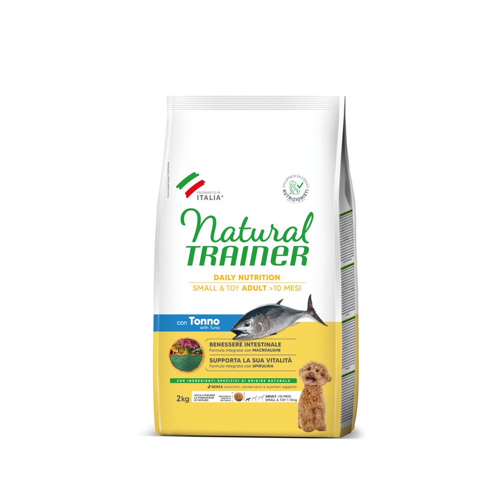 Crocchette Cane Natural Trainer Mini Adult Tonno 2 kg