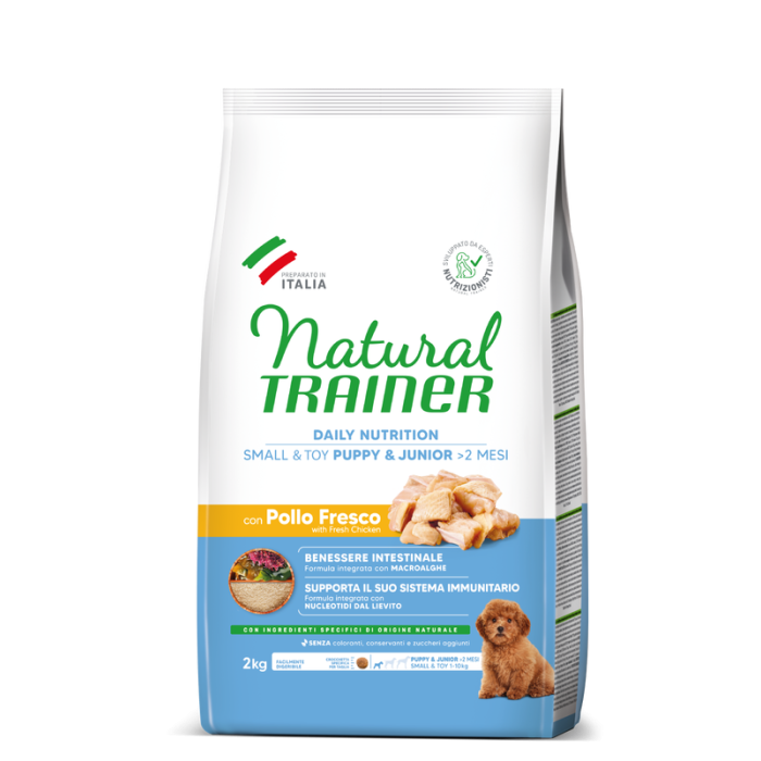 Crocchette Cane Natural Trainer Puppy & Junior Pollo 2 kg