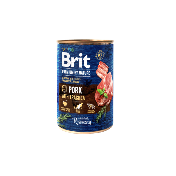 Brit BP Pork & Trachea 800g - Cibo Umido con Maiale e Trachea Grain-Free per Cani