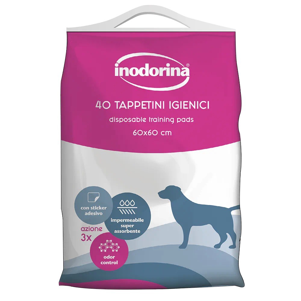Inodorina Tappetini Neutro 40 pz 60x60 cm | Zoopluto