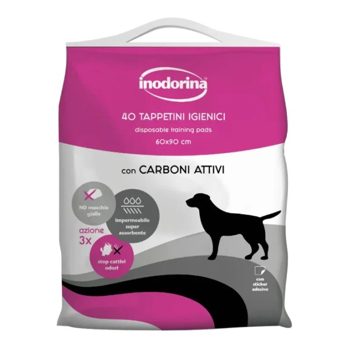 Inodorina Tappetini Carboni Attivi 40 pz 60x90 cm | Zoopluto