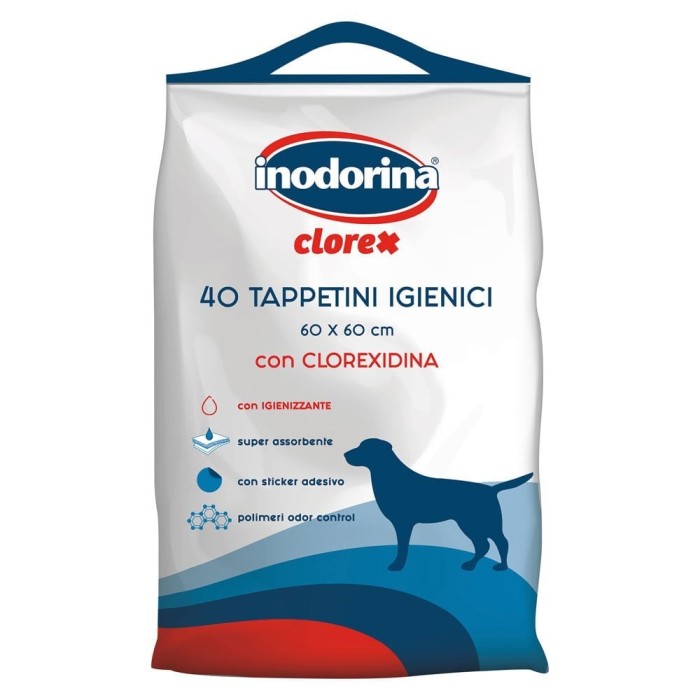 Inodorina Clorex Tappetini 40 pz 60x60 cm | Zoopluto