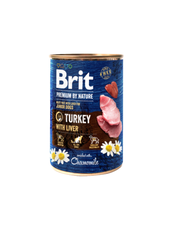 Brit BP Turkey-Liver 800 g Junior | Pâté grain-free per Cuccioli con Tacchino e Fegato
