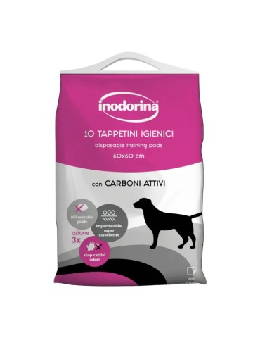 Inodorina Tappetini Carboni Attivi 10 pz 60x60 cm | Zoopluto