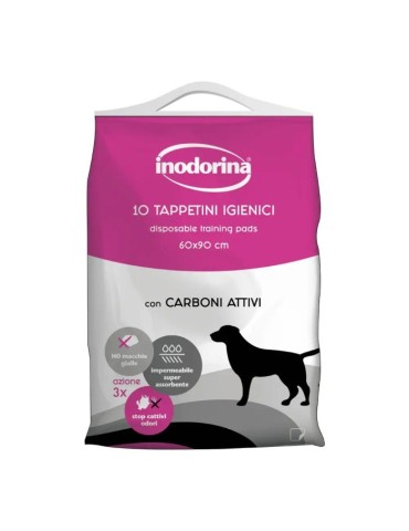Inodorina Tappetini Carboni Attivi 10 pz 60x90 cm | Zoopluto