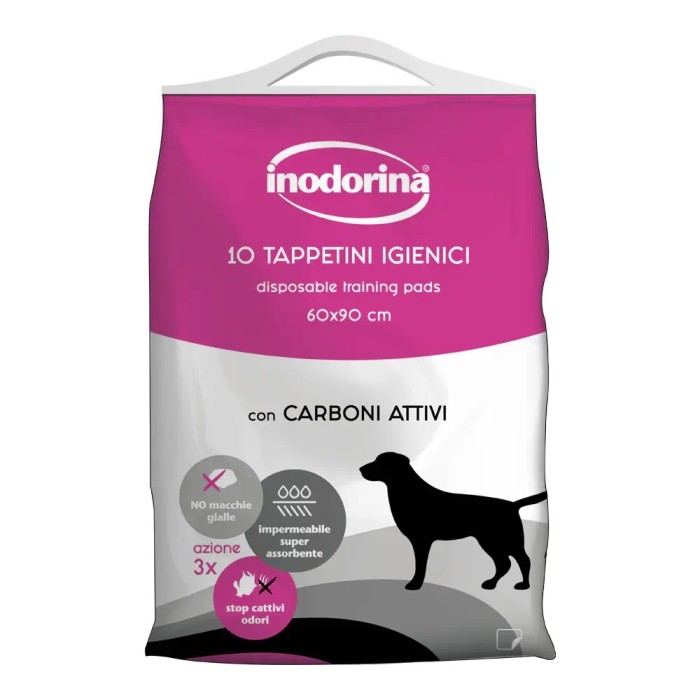 Inodorina Tappetini Carboni Attivi 10 pz 60x90 cm | Zoopluto