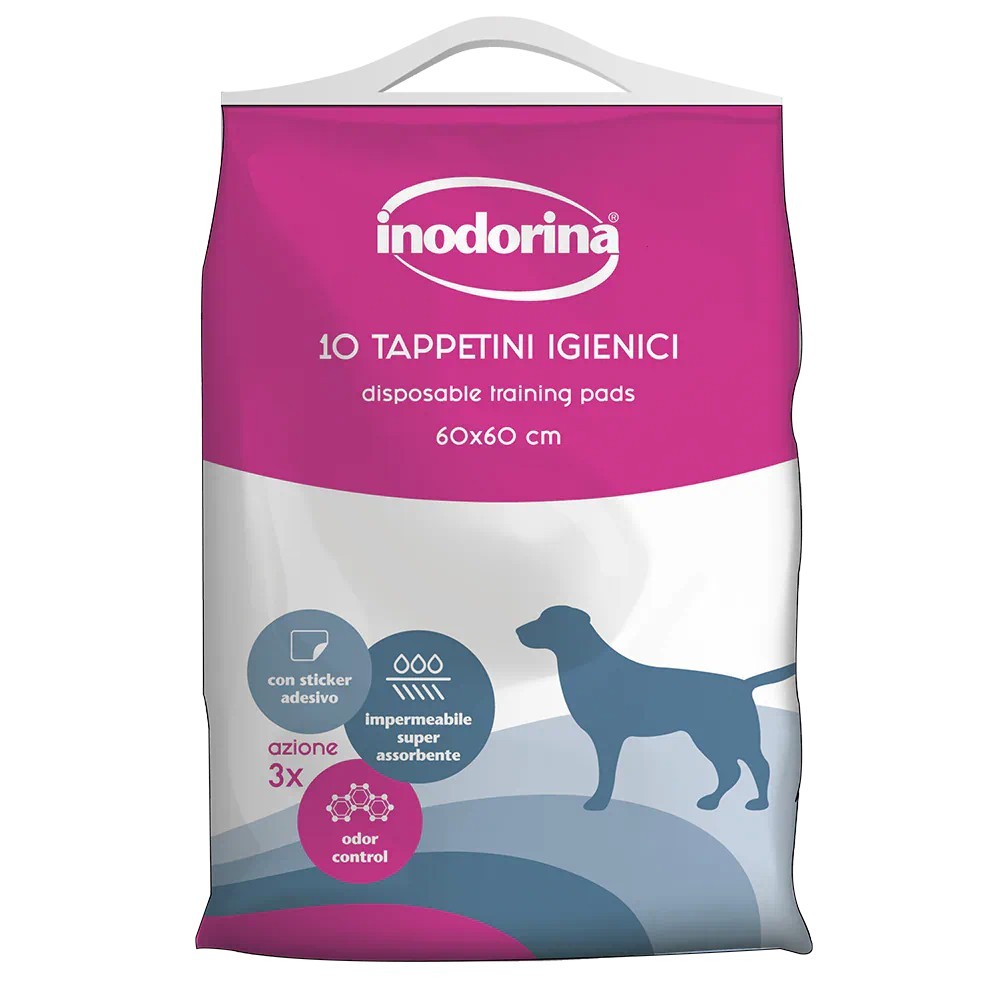 Inodorina Tappetini Neutro 10 pz 60x60 cm | Zoopluto