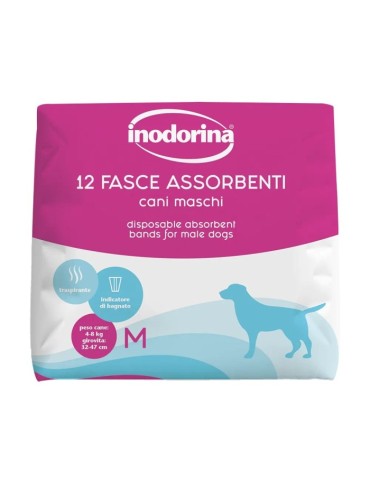 Inodorina Fasce Maschi M 12 pz | Zoopluto