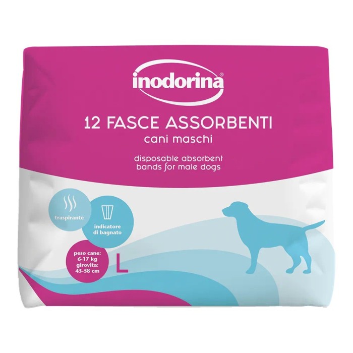 Inodorina Fasce Maschi L 12 pz | Zoopluto