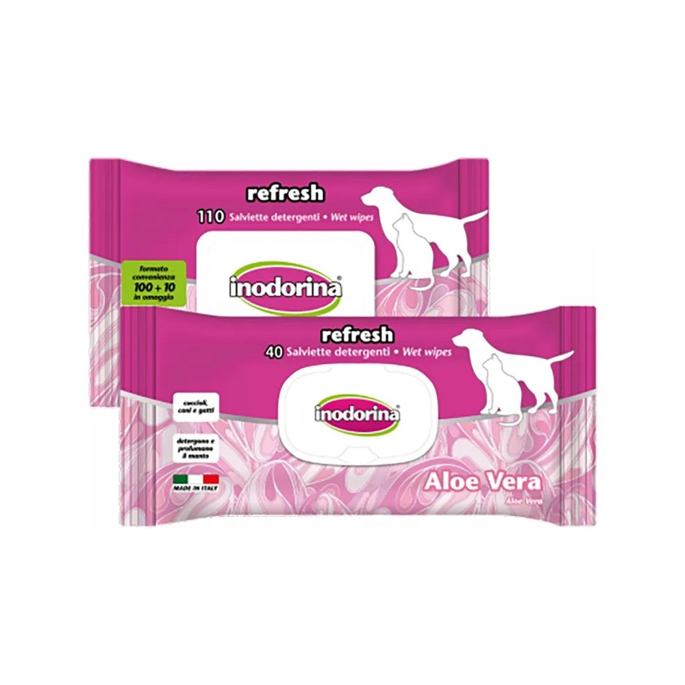 Inodorina Salviette EveryDay Aloe Vera 40 pz | Zoopluto