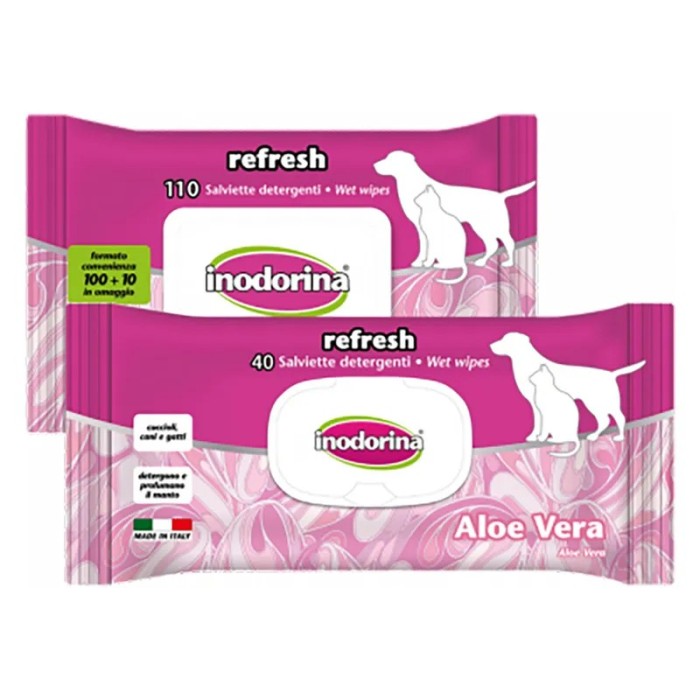 Inodorina Salviette EveryDay Aloe Vera 40 pz | Zoopluto