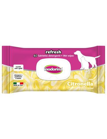 Inodorina Salviette EveryDay Citronella 40 pz | Zoopluto