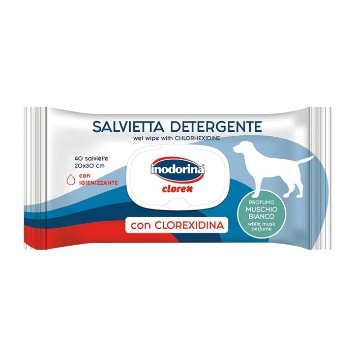 Inodorina Salviette EveryDay Muschio Bianco 40 pz | Zoopluto
