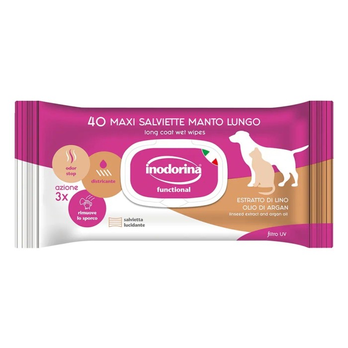 Inodorina Salviette Manto Lungo Mirra 40 pz | Zoopluto