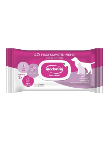 Inodorina Salviette Functional Parti Intime Malva e Calendula 40 pz |
