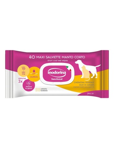 Inodorina Salviette Functional Manto Corto Gelsomino 40 pz | Zoopluto