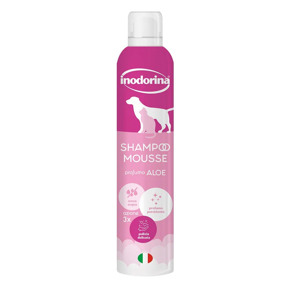 Inodorina Shampoo Mousse Aloe Vera 300 ml | Zoopluto
