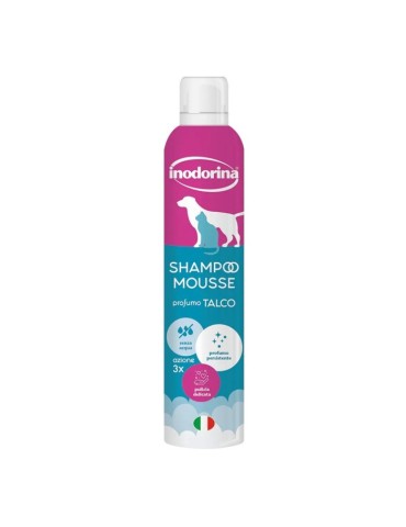Inodorina Shampoo Mousse Talco 300 ml | Zoopluto