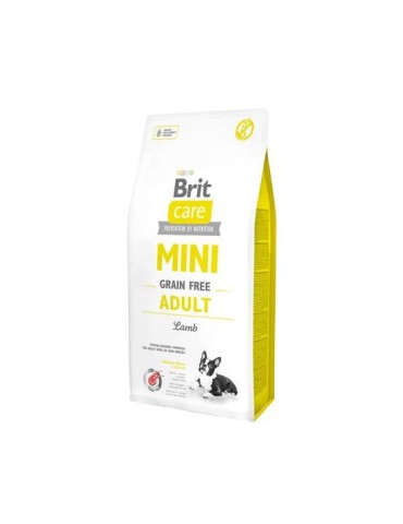 Brit Care Mini Grain Free Adult Agnello 7KG - Crocchette senza cereali per cani taglia piccola