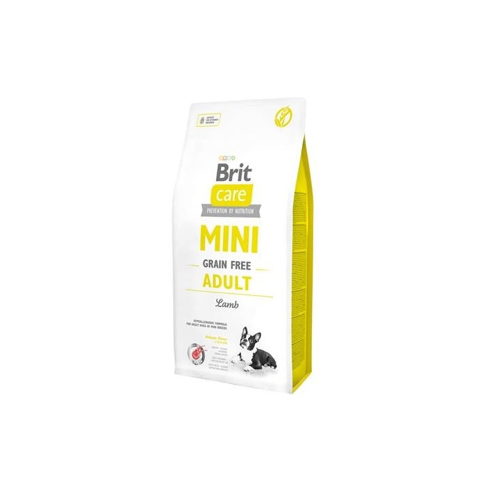 Brit Care Mini Grain Free Adult Agnello 7KG - Crocchette senza cereali per cani taglia piccola