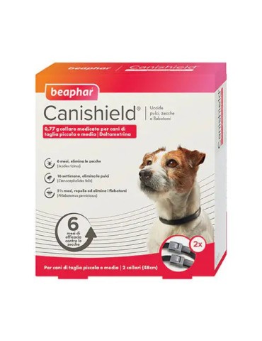 Beaphar Canishield Cane S/M 2 Collari 48 cm | Zoopluto