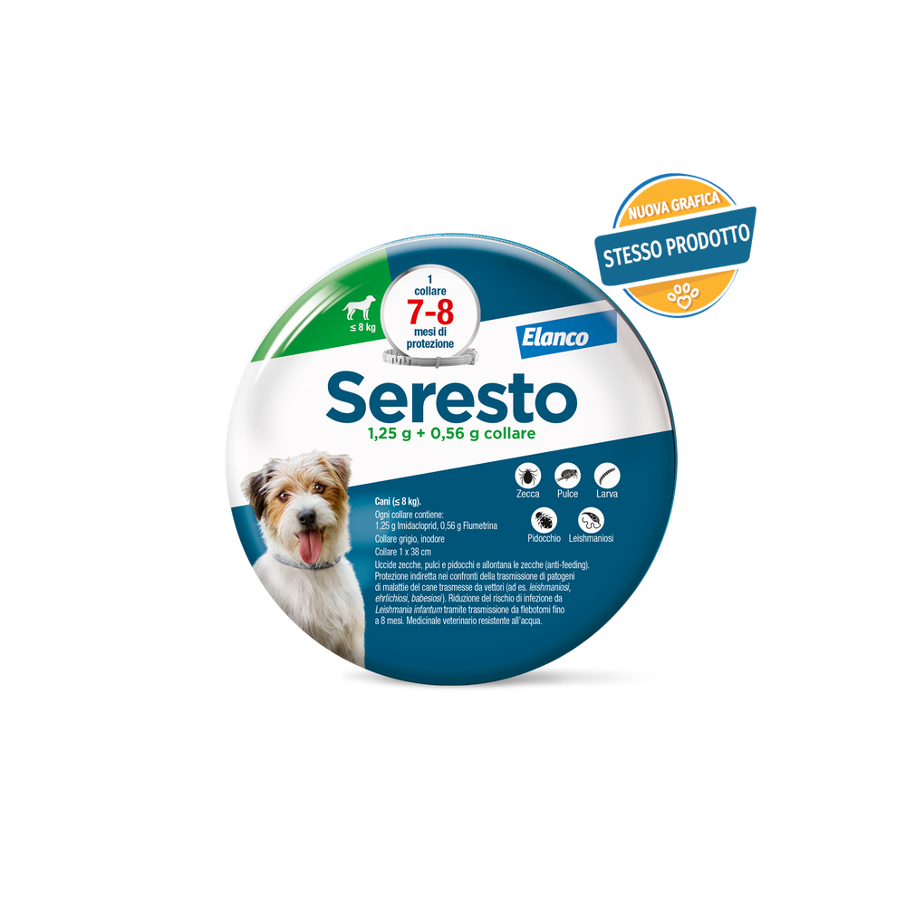 Seresto Collare Cane fino 8 Kg 38 cm | Zoopluto
