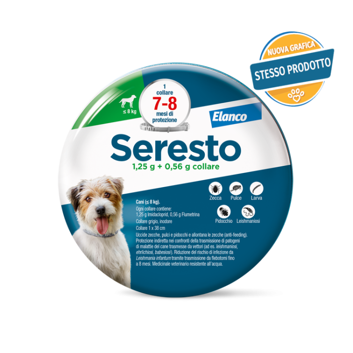 Seresto Collare Cane fino 8 Kg 38 cm | Zoopluto