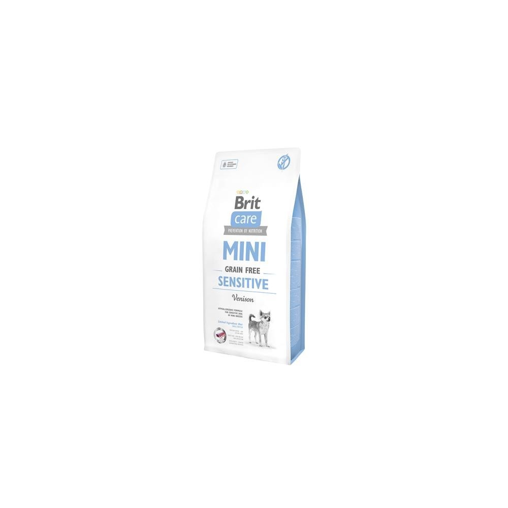 Brit Care Mini Sensitive 2KG - Crocchette Grain Free con Cervo per Cani Mini