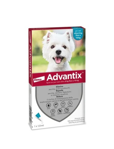 Advantix Cane 4-10 Kg da 1 ml | Zoopluto