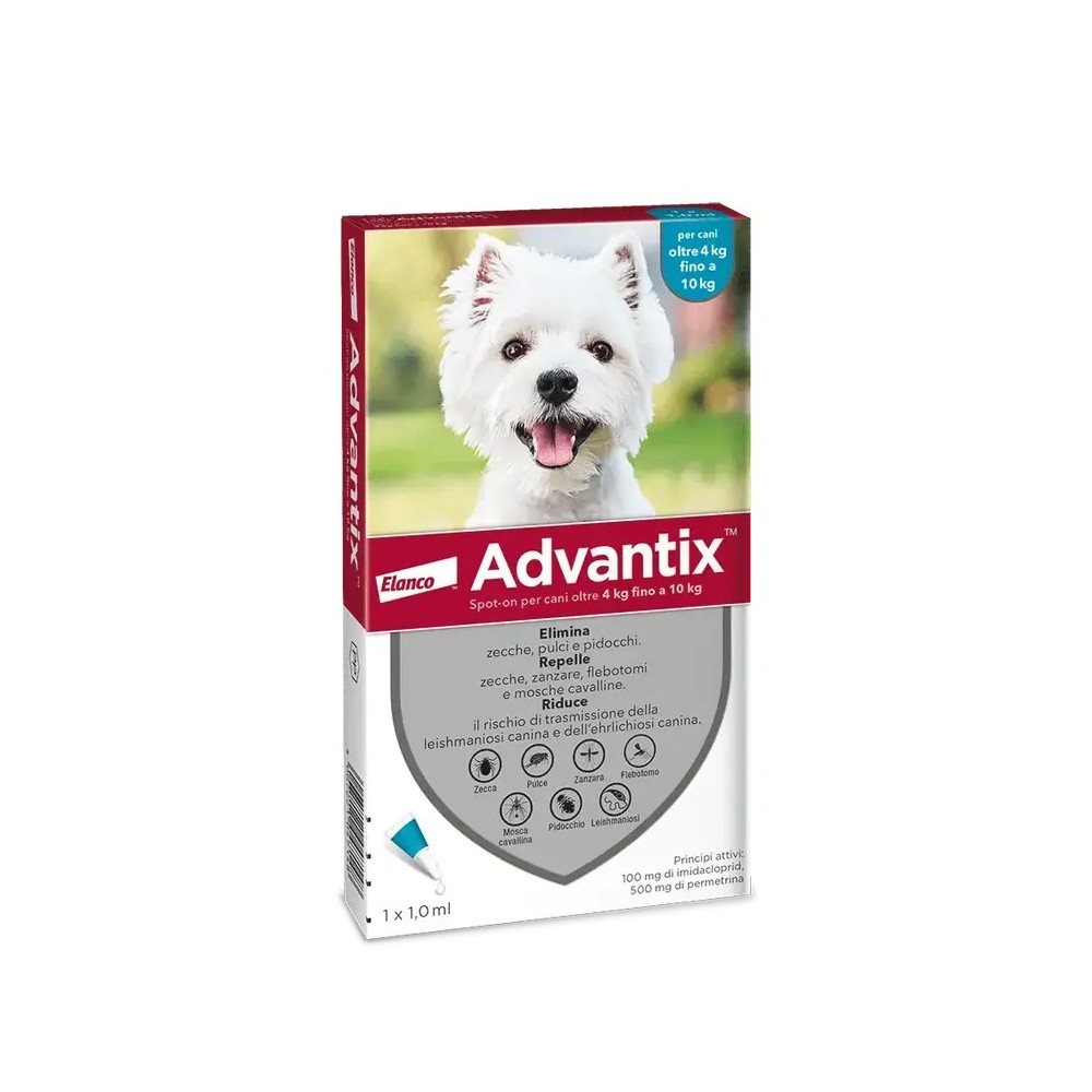 Advantix Cane 4-10 Kg da 1 ml | Zoopluto